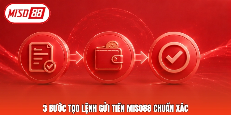 3 bước tạo lệnh gửi tiền Miso88 chuẩn xác
